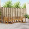 vidaXL Utomhussoffset 6 pcs Naturf&auml;rg Massivt Akaciatr&auml;