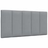 vidaXL Bed with Mattress "Hanko" Light Grey 100x200 cm Fabric