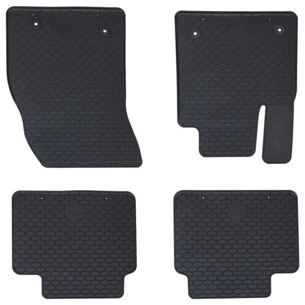 vidaXL Bilmatta 4 pcs Svart Passar Ford Focus 2018- 4D Aft. Gummi