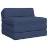 vidaXL F&auml;llbar Soffbed Bl&aring; 200 x 70 x 10 cm Tyg