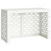 vidaXL T&auml;ckning f&ouml;r Luftkonditionering Vit 90 x 40 x 60 cm St&aring;l
