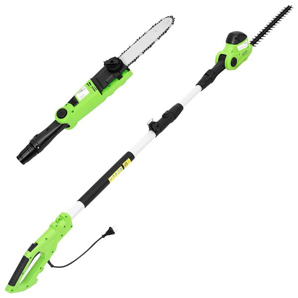 vidaXL 2-i-1 Teleskopisk st&aring;ngs&aring;g/h&auml;cktrimmer 25/41 cm 710/550W