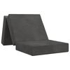 vidaXL F&auml;llbar Soffbed 75 x 63 x 45 cm M&ouml;rkgr&aring;