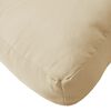 vidaXL Dyna till pallsoffa beige 70x70x12 cm