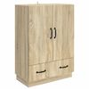 vidaXL Sideboard med l&aring;da Sonoma-ek 66 x 34,5 x 92 cm Konstruerat tr&auml;