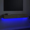 vidaXL Tv-b&auml;nk med LED-belysning sonoma-ek 120x35x15,5 cm