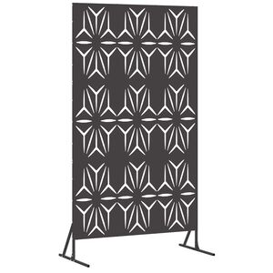 vidaXL Avsk&auml;rmningssk&auml;rm 100 x 50 x 180 cm St&aring;l Svart