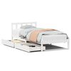 vidaXL S&auml;ngram utan madrass vit 75x190 cm massiv furu