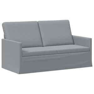 vidaXL Soffa f&ouml;r 2 personer Ljusgr&aring; 150 x 81 x 82 cm Tyg
