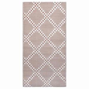 vidaXL Utomhusmatta ARAKIL brun 120x180 cm PP