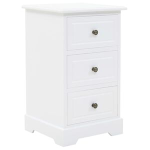 vidaXL Nattduksbord MDF och furu 35x32x59 cm