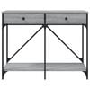 vidaXL Avlastningsbord grå sonoma 100x39x78,5 cm konstruerat trä