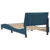 vidaXL Bed Frame with LED without Mattress "Hanko" Blue 100x200 cm Velvet