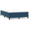 vidaXL Rams&auml;ng utan madrass m&ouml;rkbl&aring; 160x210 cm sammet