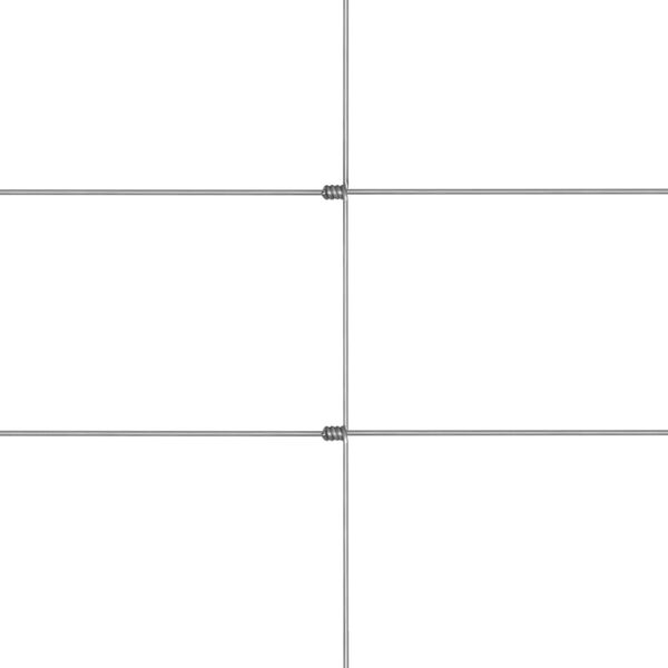 vidaXL F&aring;rst&auml;ngsel galvaniserat st&aring;l 50x1,5 m silver