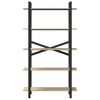 vidaXL Hyllsystem Sonoma-ek 100 x 33,5 x 178 cm Konstruerat tr&auml;