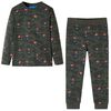 Pyjamas med l&aring;nga &auml;rmar f&ouml;r barn khaki 128