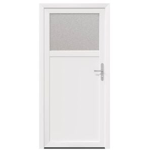 vidaXL Sidentr&eacute; D&ouml;rr Vit 98 x 198 cm PVC