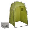 vidaXL Portabel campingtoalett med t&auml;lt 10+10 L