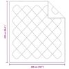 vidaXL Quilts & Duvets Vit 200 x 220 cm Mikrofiber