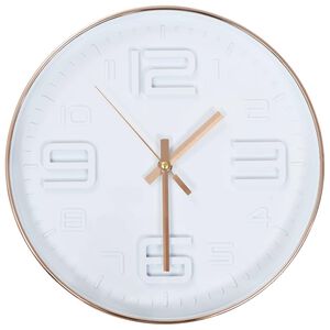 vidaXL V&auml;ggklocka kopparf&auml;rg 30 cm