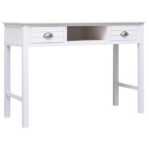 vidaXL Skrivbord vit 108x45x76 cm massivt kejsartr&auml;