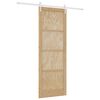 vidaXL Skjutd&ouml;rr ORKDAL Naturlig och vit 83 x 232 cm Massiv furu