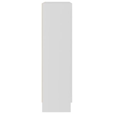 vidaXL Vitrinskåp vit 82,5x30,5x115 cm spånskiva