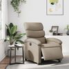 vidaXL Elektrisk reclinerfåtölj cappuccino konstläder
