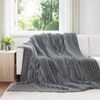vidaXL Filtar 6 pcs M&ouml;rkgr&aring; 270 x 240 cm Fleece