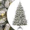 vidaXL Konstgjord julgran 300 cm 300 LED-lampor Varmvit PVC och st&aring;l