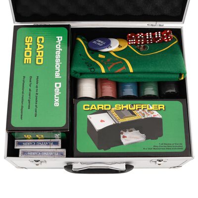 vidaXL Poker set 300 delar 4 g