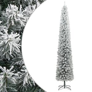 vidaXL Smal julgran med stativ och sn&ouml; 270 cm PVC