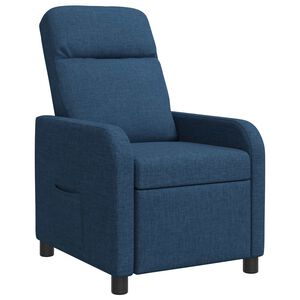 vidaXL Recliner Bl&aring; Tyg