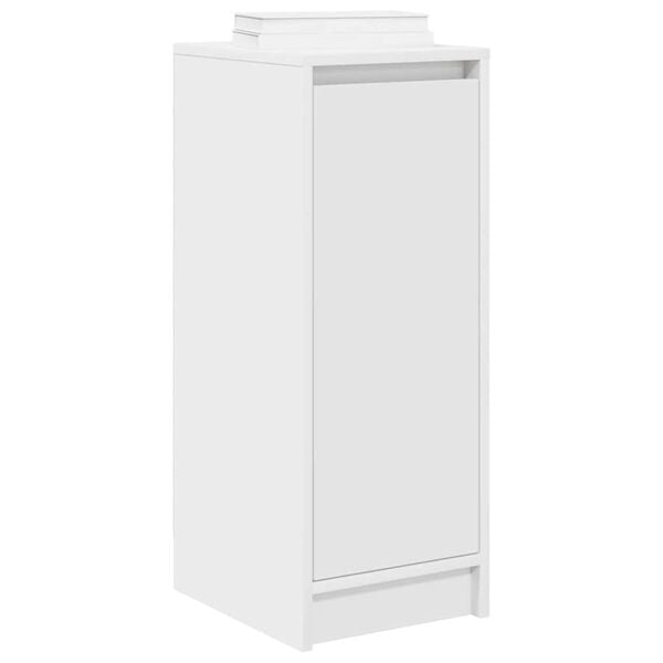 vidaXL Skosk&aring;p vit 29,5x34x76 cm konstruerat tr&auml;