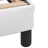 vidaXL Bed Frame "Viana" without Mattress White 100x203 cm Faux Leather
