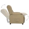 vidaXL Reclinerf&aring;t&ouml;lj cappuccino konstl&auml;der