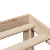 vidaXL S&auml;ng med bokhylla utan madrass 90x190cm massiv furu