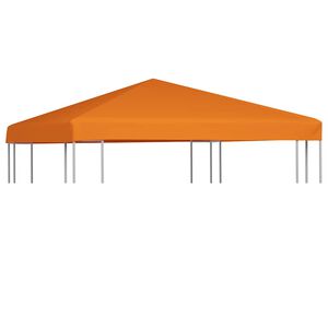 vidaXL Paviljongtak 310 g/m² 3x3 m orange