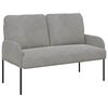 vidaXL Soffor med kudde 110cm Ljusgr&aring; Plywood
