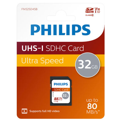 Philips SDHC minneskort 32GB UHS-I U1 V10