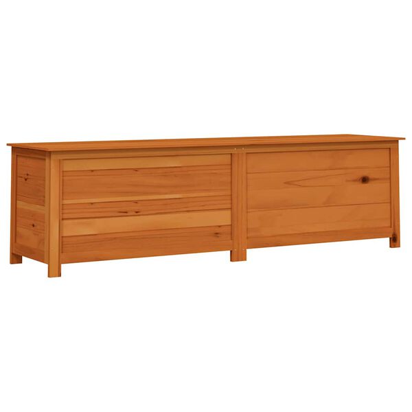 vidaXL Dynbox f&ouml;r tr&auml;dg&aring;rden brun 200x50x56 cm massivt grantr&auml;