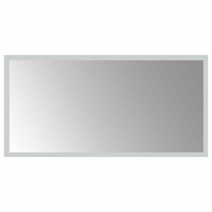 vidaXL LED Badrumsspegel med spegel Transparent 60 x 30 cm h&auml;rdat glas