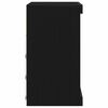 vidaXL LED-sido bord Svart Ek 60,5 x 37 x 67 cm Konstruerat tr&auml;