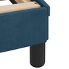 vidaXL Bed Frame with Headboard "Dover" Blue 180x200 cm Velvet