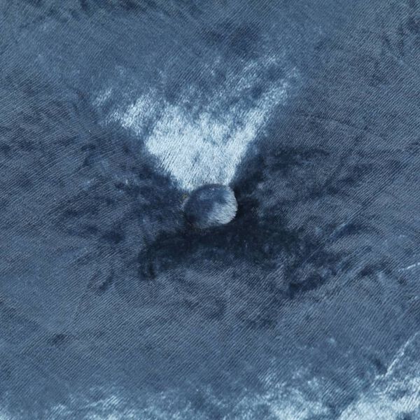 vidaXL Rund sammetspuff 40x20 cm blå