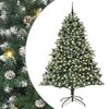 vidaXL Konstgjord julgran Gr&ouml;n 240 cm PVC och Plast och St&aring;l