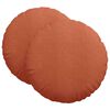 vidaXL Sittkuddar 2 st Kordread tyg R&ouml;d orange &Oslash; 80 cm