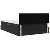 vidaXL F&ouml;rvaringss&auml;ng med LED med madrass Svart 140 x 200 cm Sammet