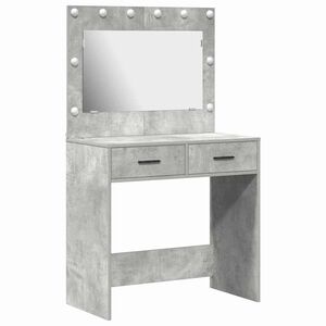 vidaXL Smyckebord Betonggr&aring; 78,5 x 41 x 135 cm Konstruerat tr&auml;
